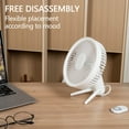 thumbnail image 4 of Up to 65% off Versatile Desktop Fan USB Small Electric Fan Rechargeable 2000 MAh Battery Office Silent Small Fan With 4 Speed, 4 of 9
