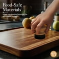 thumbnail image 5 of Cutting Board Oil Applicator - Brush for Applying Mineral Oil, Wax, and Wood Oil on Cutting Boards, Butcher Blocks, Bamboo, and Wooden Utensils, 5 of 9