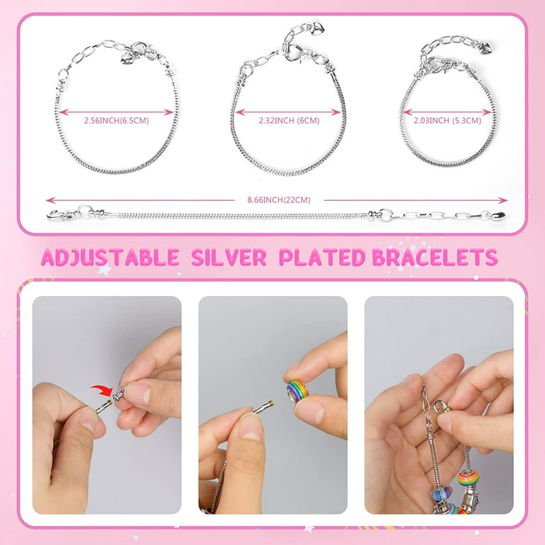 DIY Bracelet Making Kit for Girls - Includes Jewelry Supplies, Bangle  Bracelet Making Kit