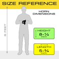 thumbnail image 5 of Vixen Horns Train Horn Kit for Motorcycle/Bike/Truck/Car. Complete Onboard System- 150psi Air Compressor, 0.5 Gallon Tank, 1 Trumpet. Loud dB. Fits Vehicles like Pickup/Jeep/RV/SUV 12v VXO8805/1101, 5 of 10