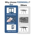 thumbnail image 5 of FODINGHILL 2-Tier Tall Outdoor Side Table, HDPE All Weather Patio Adirondack End Table, Plastic Table for Porch Garden Indoor, Blue, 5 of 8