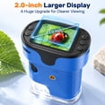 thumbnail image 3 of Microscope for Kids Adults, Pocket Microscope, Handheld Microscope Toy with LED Lights SD Card, Science Sets Gift for kids, Blue, 3 of 7