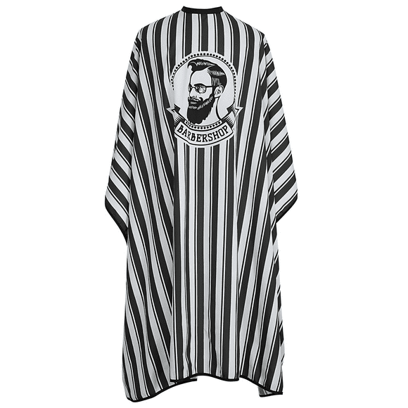 Capa Para Barberia Mandil Ecomlab Estilista Barbero Corte (NEGRO)