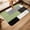 Green, variant on Navy Blue Black Grey Bathroom Runner Rug Kitchen Rugs,Non Slip Welcome Front Door Mat,Modern Irregular Geometric Abstract Absorbent Washable Low Profile Bath Mat for Shower Entryway 15.7x47.2 Inches