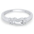 thumbnail image 3 of AFFY 14K White Gold over 925 Sterling Silver Holy Spirit Simple Dove Ring for Women-7, 3 of 10