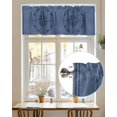 thumbnail image 7 of Compass Navigation Valances for Windows Guide Letter Printing Valance Rod Pocket Light Filtering Short Window Treatments Curtains for Kitchen Bathroom Living Room Bedroom, 1 Panel, 54 x 18 Inch, 7 of 7
