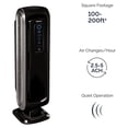 thumbnail image 3 of HeSLehs AeraMax 90 Air Purifier for Mold, Odors, Dust, Smoke, Allergens and Germs with HEPA Filter and 4-Stage Purification, Small Room 100-200 sq. ft., Black, 3 of 8