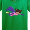 thumbnail image 4 of Inktastic African American Girl, Cape, Superhero Girl Youth T-Shirt, 4 of 5
