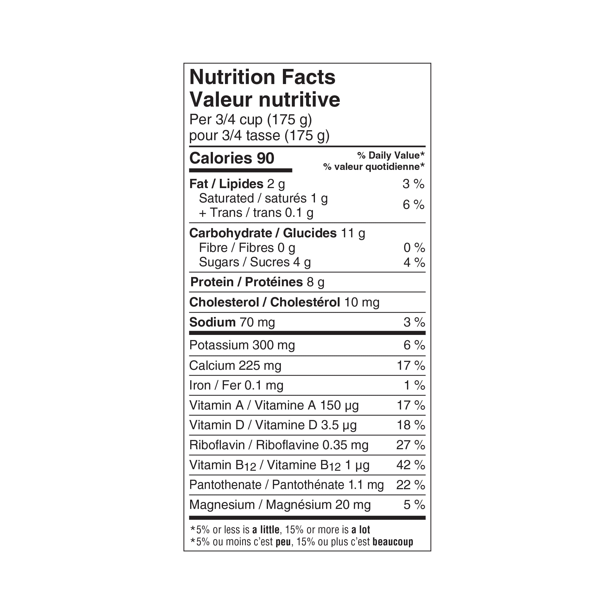 Astro Vitalité Yogourt Probiotique Nature 1 % 750g