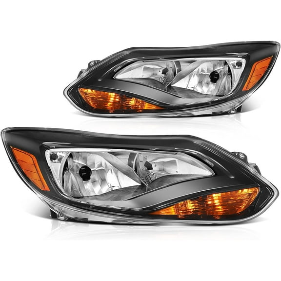 ECCPP Headlights Assembly For Ford Focus 2012-2014 Driver and Passenger Side