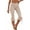 Beige, variant on Women's Pants High Waist Stretch Cropped Flare Yoga Capris Drawstring Adjustable Ruffle Hem 4-Way Stretch Workout Leggings Casual Beach Fitness Pants
