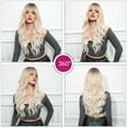 thumbnail image 3 of Long Curly Ombre Blonde Wigs With Bangs Wig for Women Synthetic Hair Wig for Party Cosplay Daily Use -26 inches(Beige Wig), 3 of 6