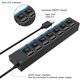 thumbnail image 3 of Puerto USB 2.0 Hub con Switch Independiente y LED, USB Hub 2.0 MFZFUKR CZDZ-HY102, 3 of 5