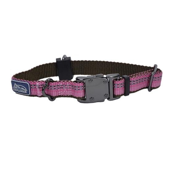 Coastal Pet Products 76484364372 K9 Explorer 0.62 in. Adjustable Collar, Rosebud Pink - 8 - 12 in.