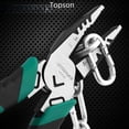 thumbnail image 5 of Wholesale 8-Inch Japanese-Style Eccentric Wire Cutters by Tuosen Tools: Multi-Functional Steel Pliers Set with Ergonomic Grip, Including (Pointed-Mouth),  (Diagonal), and Flat-Mouth Designs – 12, 5 of 5