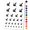 Black, variant on Pole Vaulter Track and Field Solid Water Resistant Temporary Tattoo Set Fake Body Art Collection - Brown