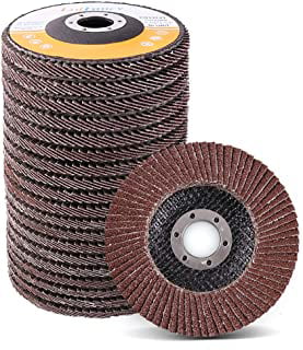 10Pcs 4'' Flap Disc Angle Grinder Wheels Zirconium Oxide Abrasive Polishing #80 