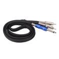 thumbnail image 3 of 6.35mm TS To RCA Cable, Corrosion Resistant Noise Isolation Flexible Male To Male Detachable Dual 1/4 Inch TS To Dual RCA Cable for VCD for Speaker, 3 of 8