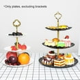thumbnail image 2 of Dessert Plate 3Pcs Easy to Clean Eco-friendly Flexible 3 Tier Afternoon Tea Plates, 2 of 4