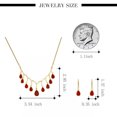thumbnail image 2 of HOOUN 925 Plaqué Argent Femme Brillant Collier Boucle Ovale Ras du Cou Set Cadeau, 2 of 4