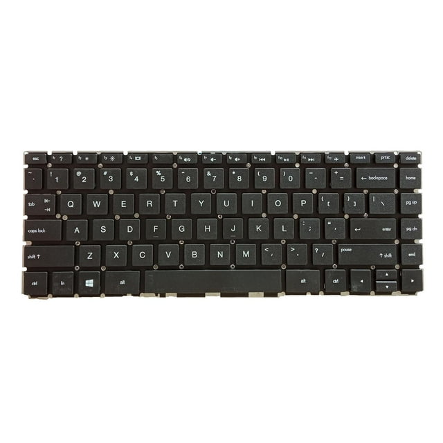 Teclado de computadora portátil Baoblaze para Pavilion X360 14-bs 14 14T 14M Negro