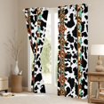 thumbnail image 3 of Erosebridal Cow Print Black Out Curtains, Boho Aztec Triangle Curtains Pack of 2 (42x63 Each), 3 of 6