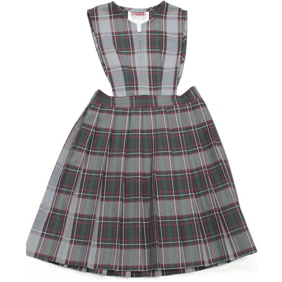 School Uniform Girls Pleated Slit Neck Jumper