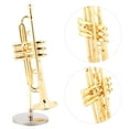 thumbnail image 4 of Musical Ornaments Instrument Model, Miniature Trumpet, For Thanksgiving Gift, 4 of 8