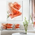 thumbnail image 1 of Peinture de Roses Rouges avec Éclaboussures - Impression sur Toile Florale, 1 of 4