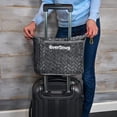 thumbnail image 5 of EverSnug - Manta de viaje premium, suave manta de avión 2 en 1 con bolsa suave, funda de almohada, funda para equipaje de mano y clip para mochila (gris), 5 of 5