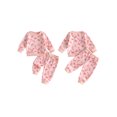 thumbnail image 2 of RUINIXCW Girls Christmas Outfits Long Sleeve Bow Snowflake Print Pullover Pants, 2 of 8