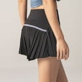 thumbnail image 2 of Previn Women's Elastic Waist Athletic Skort High Waisted Running Scooter Pleated Fashion Tennis Cool Scooter Skirt Black 8, 2 of 5