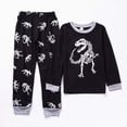 thumbnail image 4 of UAYOTSE Boys Pajamas Set Cotton Sleepwear Toddler Kids 2 Piece Long Sleeve Button Down Pjs 1-16 Years ,Sizes 4-5 Years, 4 of 4