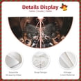 thumbnail image 3 of Lukts Playful Baby Hippo Splash Print Color Life Christmas Tree Skirt, Winter Holiday Tree Mat Decoration ,Can be Used as A Shawl-36", 3 of 6