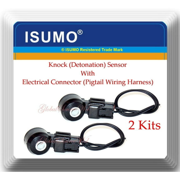 2 Piece Knock Sensor W/Electrical Connector Fits:Infiniti Q50 Q70 Nissan QUEST
