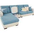 thumbnail image 1 of Housse de Coussin de Canapé Extensible pour Canapé 3 Places en Forme de L Protecteur de Meubles, 1 of 5
