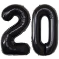 thumbnail image 2 of 20 Globos de Números Negro Big Giant Jumbo Grande Grande 20 Foil Mylar Globos con Número d Jonhamwelbor Jonhamwelbor, 2 of 2