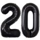 thumbnail image 2 of 20 Globos de Números Negro Big Giant Jumbo Grande Grande 20 Foil Mylar Globos con Número d Jonhamwelbor Jonhamwelbor, 2 of 2