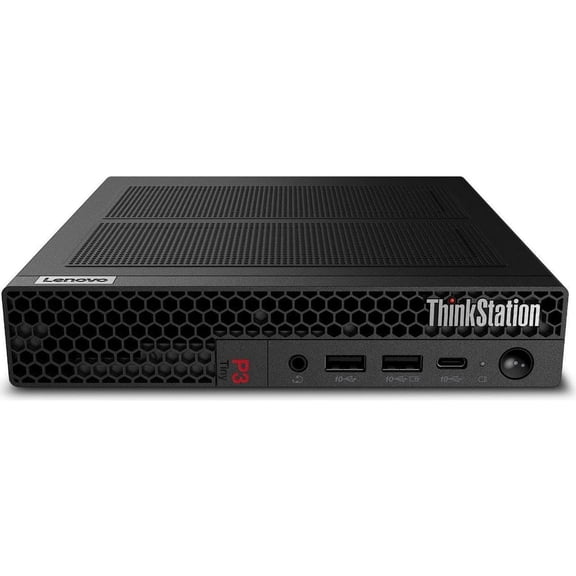 Lenovo ThinkStation P3 Tiny Workstation Desktop Computer, 14-core Intel Core i5-14500 vPro, 16GB DDR5, 512GB SSD, Display Port HDMI, WiFi 6, RJ-45, USB-C, Windows 11 Pro