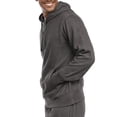 thumbnail image 2 of Men's Lightweight Fleece Pullover Hoodie (2XL, Charcoal Grey), 2 of 4