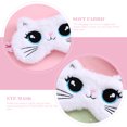 thumbnail image 3 of BRIGHTFUFU Mascarilla de ojos Peluche Sueño Vendedor de dibujos animados Gato Dormir Ojo Cubierta Niños Ojo Máscara, 3 of 7