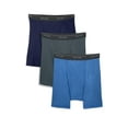 thumbnail image 3 of Fruit of the Loom Men's Stripe and Solid Boxer Briefs, 3 Pack, 3 of 5