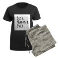 thumbnail image 5 of CafePress - Best Nanny Ever Pajamas - Women's Short Sleeve Print T-Shirt and Pants Dark Cotton Pajama Set, 5 of 7