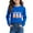 Blue, variant on LIaqionyy Happy Easter Day Tops for Kids Casual Easter Eggs Printed Pullovers Bunny Rabbit Graphic Long Sleeve T-Shirt