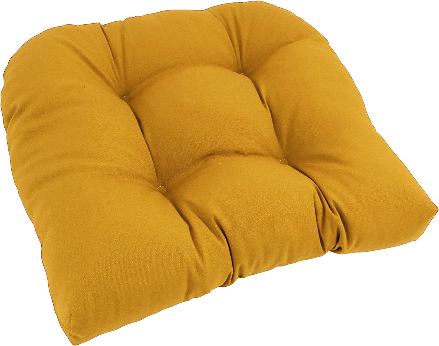 Twill Rounded Back Chair Cushion, 19" X 19", Sunset