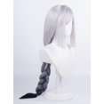 thumbnail image 2 of Peluca gris resistente al calor de cola de caballo para cosplay Anime Shenhe Pelucas Pelucas de disfraces de Halloween Gris -, 2 of 5