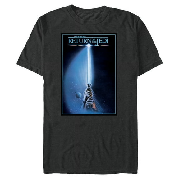 Star Wars Return of the Jedi Lightsaber Movie Poster - Short Sleeve Blended T-Shirt for Adults - Customized-Dark Heather