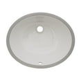 thumbnail image 5 of Ruvati 16 x 13 inch Undermount Bathroom Sink Biscuit Oval Porcelain Ceramic, 5 of 6