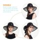 thumbnail image 3 of GOOHOCHY Sombrero De Para Mujer Con Amplia Y De Color Negro, 3 of 8