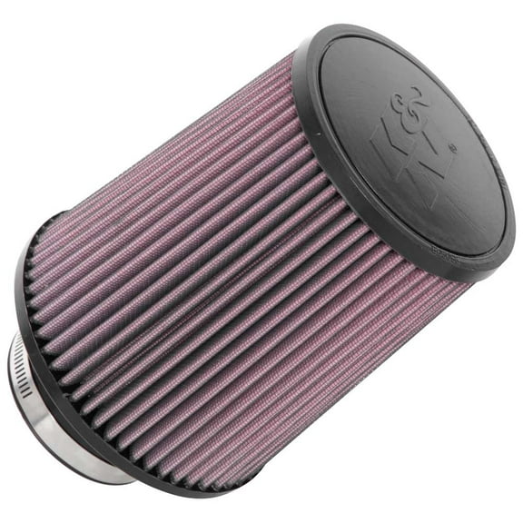 K&N Universal Clamp-On Air Filter: High Performance, Premium, Washable, Replacement Filter: Flange Diameter: 3.125 In, Filter Height: 7 In, Flange Length: 1.75 In, Shape: Round Tapered, RU-5100